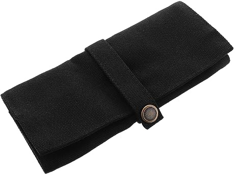 GALPADA Tragbare Uhren Organizer Tasche aus Canvas in Schwarz Faltbar und Waschbar für Kurz und Langreisen Aufbewahrung zu Fünf Uhrenarmbänder