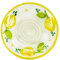 Kaladia Assiette à râper en céramique, pour le gingembre, le parmesan, etc. - Motif : citron avec bord jaune, diamètre : 12 cm, fabriquée à la main et peinte à la main, fabriquée en Espagne