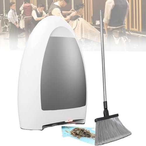 Aspiradora Sin Contacto, Bote De PeluqueríA De 1000 W Con Caja De Polvo De 3,6 L, Sensores AutomáTicos, EléCtrico Con Cable Para Limpieza De PeluqueríA Y PeluqueríA De Mascotas,White