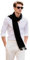 LA FERANI Herren Sommerschal schwarz Kaschmir 180x70cm extra dünn für formelle Anlässe Anzug elegant Stil Klassik Herrenschal Geschenk für Ihn (Schwarz)