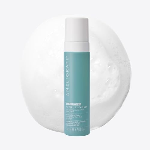 AMELIORATE Clarifying Facial Cleanser 200ml for Blemish-Prone Skin | Face Wash with Lactic Acid & Willow Bark to Unclog Pores & Smooth Texture | Gentle, Non-Drying | UK Dermatologist Approved