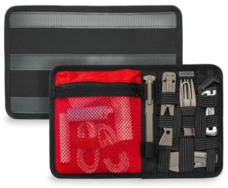 TACTICAL_GEEK TCM Serie EDC Organizer Board, Modulare Organisator Board, Utility Admin-Tasche Einlegeplatte, Rucksack Anti-Rutsch Elastisches Gewebtes Board Elastisches Gitterorganizer