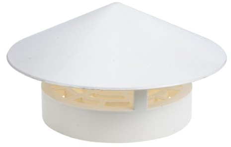 FUTUREORYY Copertura Antipioggia per in PVC Resistente Protezione con Design Incline per Drenaggio Rapido Facile Installazione Senza Attrezzi Adatta Sfiati e Comignoli