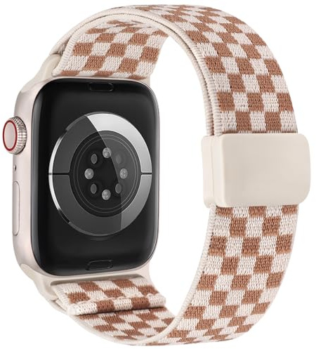 TOYOUTHS Stretchy Loop Strap with Magnetic Clasp Compatible with Apple Watch Straps Women 40mm 38mm 41mm 42mm 44mm 45mm 46mm 49mm, Elastic Nylon Band for iWatch Series 11 10 9 8 7 6 5 4 SE/Ultra 3 2 1