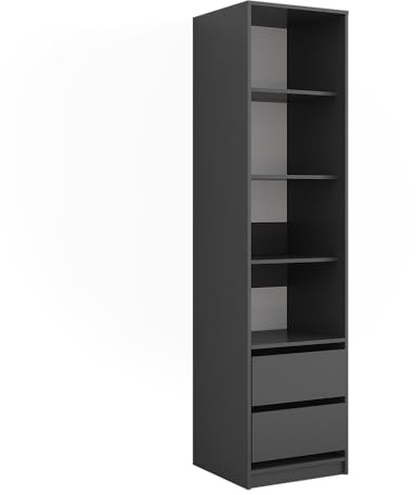 Vicco Kleiderschrank Elmo, Anthrazit, 50 x 200 cm