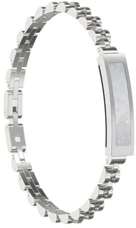S2 Smart-Armband für Damen, modisches Fitness-Armband, überwacht Herzfrequenz und Schlaf, Smart-Armband mit Metallband in Silber, Gehäusebreite 1 cm, für Alltag und Elegante Looks