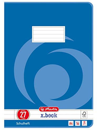 Herlitz 3322708 Schulheft, DIN A4, UWS, Lineatur 27/liniert