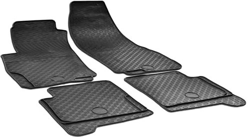 Walser DirtGuard Gummi Fussmatten Auto für FIAT Grande Punto 2005-2009, FIAT Linea 2006-2018, FIAT Punto Evo 2008-2018, 100% passgenaue Auto Fußmatten, robuste Universal Fußmatte Auto