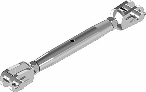 ARBO-INOX Spannschloss Wantenspanner geschlossen Gabel Gabel Edelstahl A4 Größe M10