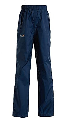 Regatta Kids Pack-It Waterproof Overtrousers Lightweight Breathable Rain Protection
