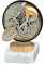 RaRu Radsport-Pokal mit Wunschgravur und Resin-Klebefigur
