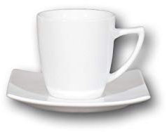 Service à thé 4 personnes porcelaine blanche - Tokio