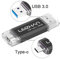 LEIZHAN Chiavetta USB Tipo C 256GB,Flash Drive USB 3.0 OTG Memory Stick per Telefono Huawei Samsung Android Tablet Mac PC-Nero