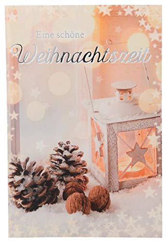 Depesche 11338-010 Weihnachtskarte mit Lichteffekten und Musik, aufklappbar, außen und innen mit spaßigen Texten Bedruckt, mit Umschlag, interaktiv, witzig & besonders originell