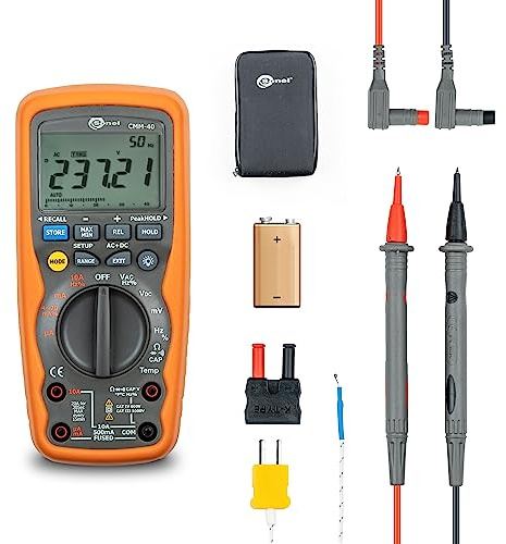 Professionelles Industrie-Multimeter Sonel CMM-40 – Fortschrittliche TRUE RMS-Messungen für Spannung, Strom, Widerstand, Temperatur und Kapazität mit IP67-Schutz und CAT-Zertifizierung