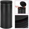 vidaXL Automatic Sensor Dustbin - Carbon Steel - 80L Capacity - Black - Features On/Off Switch, LED Indicators, Manual Override and Bag Securing Ring