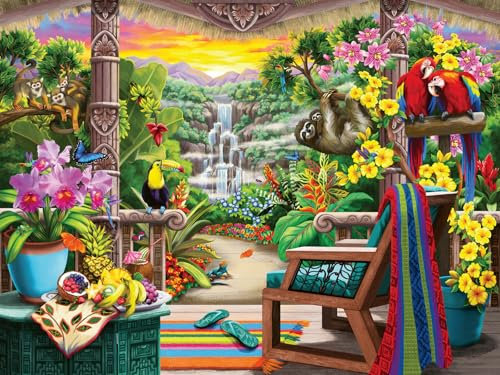 Ravensburger Tropical Retreat 750 Teile Großformat Puzzle für Erwachsene – 16802 – Jedes Teil ist einzigartig, Softclick Technologie bedeutet, DASS Teile perfekt zusammenpassen