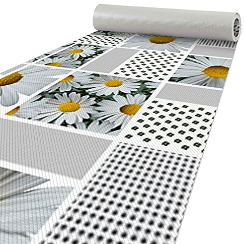 ANRO Küchenteppich Läufer Küchenläufer Teppichläufer Bodenläufer Kamille Abwaschbar 300x50cm