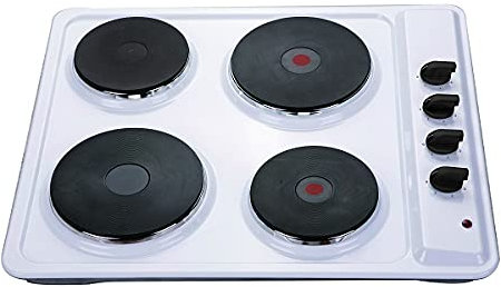 Montpellier SP601W Solid Plate White Hob