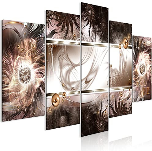 murando Acrylglasbild Abstrakt 200x100 cm 5 Teilig Wandbild auf Acryl Glasbilder Kunstdruck Moderne Acrylglas Platte Wanddekoration Geschenke Heimdekoration Glasbild Ornamente Orient a-A-0561-k-m