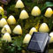 Ovker Solar Lichterkette Aussen, 12 LED Solar Gartendeko Pilzlampe Außen 8 Modi Wasserdichte Solar Gartenleuchten Dekoration Pilzlampe für Garten Balkon Terrassen Weihnachtsbaum(warmes Weiß)