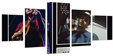Mac Demarco Salad Days Vinyl-Poster Wandkunst Set mit 5 Drucken Leinwandbild Drucke Moderne Ästhetische Poster Wanddekoration