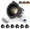 BAGZY LED Einbaustrahler 230V Schwenkbar Schwarz Spots Flach 7W Einbauleuchten IP44, 700 Lumen 6er Set 3000K/4000K/6000K Ausschnitt 70-75mm,CRI 95,für Schlafzimmer Badezimmer Wohnzimmer