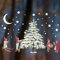 TinyFoxes Fensterbild Weihnachtswichtel - Dekoration für das Fenster im Kinderzimmer - statisch haftend und wiederverwendbar - handgezeichnete Aquarelle - von Kristin Franke