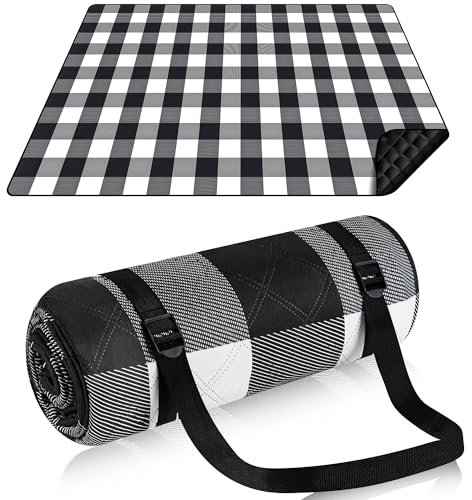 Votoko Picknickdecke 200 x 200cm, Wasserdicht Stranddecke Sandfrei mit Tragegurt, Tragbare Waschbar Strandmatte XXL Campingdecke Isoliert, Picnic Blanket für Outdoor Camping Beach Park