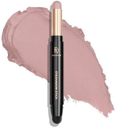 FV Lunga Durata Ombretto Occhi, Impermeabile & Altamente Pigmentato Matitone Ombretto Occhi, Ombretto in Crema dal Finish Naturale con Spugnetta per Sfumare, Rose Matte