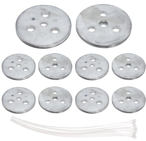 Ciweisah Piastra di anodo di zinco anti-elettrolisi, peso per cestello skimmer, sistema di protezione del sale, attrezzatura di protezione per piscine, elettrolisi, scolorimento e corrosione (10)