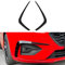 Auto Frontstoßstange Seitenspoiler Splitter Nebelscheinwerfer Gitter Abdeckung für Ford Focus MK4 ST Line 2019 2020 2021 2022 Karosserie Styling Zubehör,Glossy Black