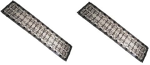 MAGICLULU 2St Halloween tischdecke Halloween Table Cloth Tischdecke für Picknick-Tische Halloween Party Dekoration Halloween tischdeko Rechteck Tischläufer Tortenspitze