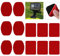 Leogony 12PCS 3M Sticky Pads Double Sided, Adhesive Mount Pad for Nextbase Dash Camm, Dashcam VHB Magnetic