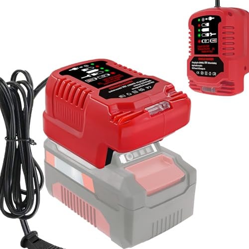 Schnellladegerät Ersatz für EINhell 18V Ladestation mit LED-Anzeige Kompatibel mit Einhell Power X-Change 18 Volt Akku 4511396 4511437 neu 4511437OVP(EU Plug)
