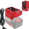 Schnellladegerät Ersatz für EINhell 18V Ladestation mit LED-Anzeige Kompatibel mit Einhell Power X-Change 18 Volt Akku 4511396 4511437 neu 4511437OVP(EU Plug)