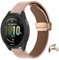 SeNool 20mm PU Lederarmband für Garmin Forerunner 165/Forerunner 165 Music/Vivoactive 6/Vivoactive 5, Magnetverschluss Leder Uhrenarmbänder für Amazfit Active 2/Active/GTR Mini/GTS 4/Bip 3 - Rosa