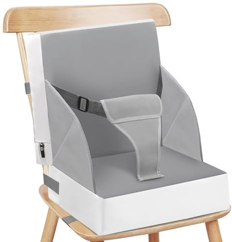 Sitzerhöhung Rialzo da Sedia per Bambini, 3-punto Cintura Cuscino di Seat Bambini Baby PU Impermeabile Sedia Portatile di Seat Elevation Con Cinture Cuscino di Seat