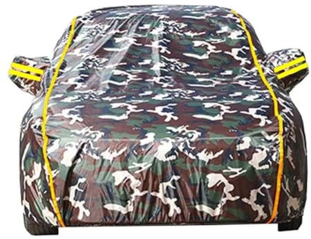 Autoabdeckung Für Citroen C3 2002-2024 | Wasserdicht Autoplane Draussen Winddicht Atmungsaktiv Vollständige Autoabdeckung Oxford-Stoff(Color:Camouflage)