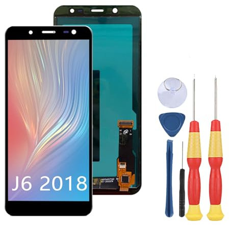 SiuVorZhi Écran LCD compatible avec Samsung Galaxy J6 2018 LCD Display Touch Screen Assembly Pièces de rechange avec outils