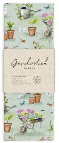 Geschirrtuch 100% Baumwolle, Geschenkidee, Küchen Accessoire, Motiv, Geschenk, Küche, Kochen, Grillen (Garten)
