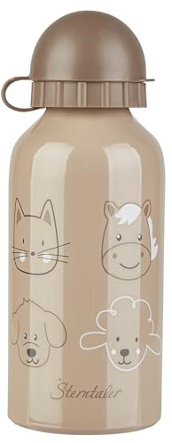 Sterntaler Kinder Trinkflasche Bauernhof, Aluminium, Beige