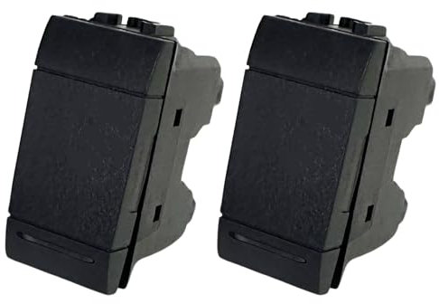 Set di 2 Deviatori Elettrici Compatibili con Bticino Living Light e Living International, Deviatore Ideali per Frutti Elettrici (2 Pezzi Deviatore)