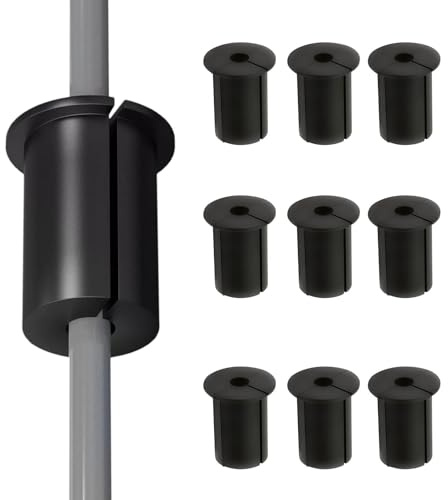 Acunny Kabelmontageset, Kabelführung Set, Silikon Kabeldurchführung für Wandloch 10 Stück | Kabeldurchführung durch Ringe, Wandkabeldurchführung für Ethernet-Kabeldurchführung,
