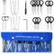20 TLG Autoradio Demontage Werkzeuge, Universelle Audio Installations Werkzeug, Autoradio Demontagewerkzeuge Ausbauwerkzeuge, Radio Entriegelungswerkzeug, Universal Car Radio Audio Installation Tools
