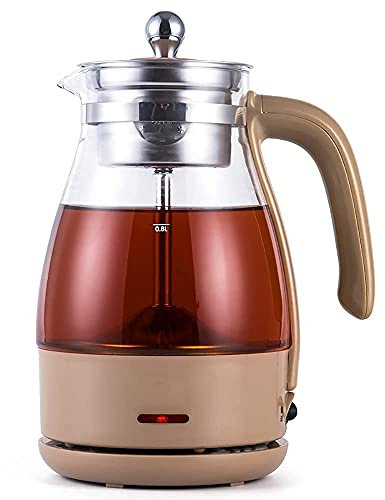 HGJHJJHK Electric Kettle with Tea Infuser Small Electric Tea Maker Coffee Kettle Keep Warm Function LED Display Auto Power Off Food Grade Stainless Steel Decoration