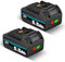 DASNITE 2 Stück BL1850B 18V 5,5Ah Li-ion Ersatzakku für Makita Akku 18V 5500mAh BL1860B BL1850B BL1850 BL1830 BL1860 BL1840 BL1815 LXT-400 Werkzeugakkus Ersatz für Makita 18V Akku with LED Indikator