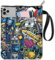 CRASPIRE Custodia per Libri Space Book Sleeve Copertina Lavabile In Tessuto con Cerniera Tasca Frontale Da 11 x 8.7 pollice Custodia Protettiva per Libri per Lettori Amanti Dei Libri Bibliotecari Topi