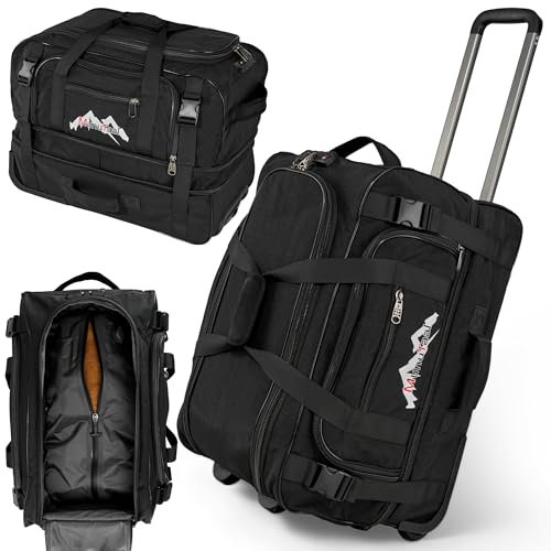 MunuTaal Reisetasche, Vakuumsystem, Kompressionsfunktion, mit 3 Rollen, [CompressTech System] TSA-Schloss, Dehnfalte (72-96L), nur 3,4 kg, Wasserabweisend, Damen & Herren, Reise Outdoor