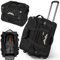 MunuTaal Reisetasche mit 3 Rollen, Kompressionsfunktion [Trolley mit CompressTech System] TSA-Schloss, Dehnfalte (72-96L), nur 3,4 kg, Wasserabweisend, Damen & Herren, Reise Outdoor